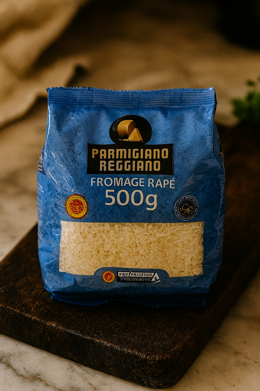 PARMIGIANO REGGIANO RÂPÉ 500 G / LA PIÈCE