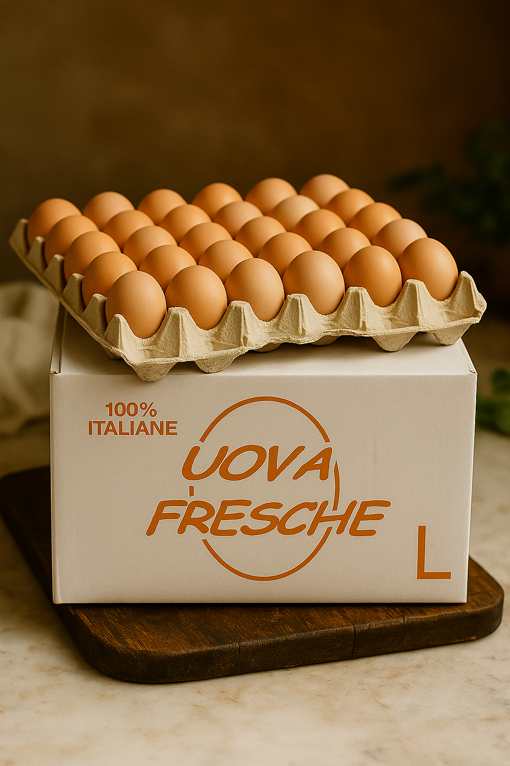 Œufs frais italiens - Carton de 90 pièces